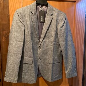 Men’s Gray 2 Button Blazer Sport Coat/ Elite Spirit NWT Size Small
